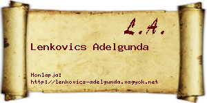 Lenkovics Adelgunda névjegykártya